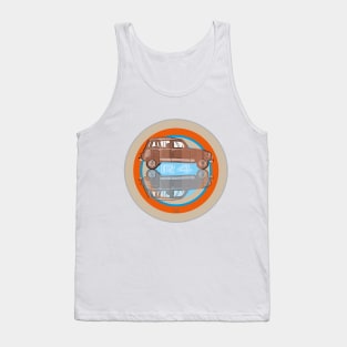 Renault 4 on Target brown Tank Top